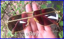 CARTIERs Vendome 18k gold filled sunglasses, made in france, number 8093398