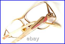COURRÉGES Glasses Spectacles Model 822 For 020 Vintage Eye Frame Deluxe Gold
