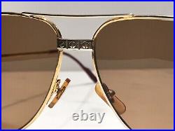 Cartier 1983 Santos C Decor Gold Vintage Sunglasses Glasses Eyeglasses Frame