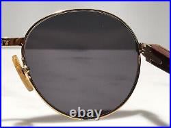 Cartier Bagatelle Gold Wood Vintage Sunglasses Glasses Eyeglasses Frame