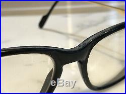 Cartier Black Lumen 22k Gold Vintage Sunglasses Glasses Frames Rare Wire Metal