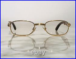Cartier Breteuil 22k Wood Vintage Glasses Sunglasses Eyeglasses Frames