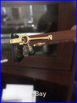 Cartier C Decor Vintage Optical Halfrim Stainless Steel Eyeglass sunglass Frames