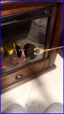 Cartier C Decor Vintage Rimless Stainless Steel Eyeglass sunglass Frames