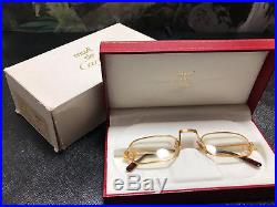 Cartier DEMI LUNE Reading Glassess Vintage Eyeglasses / Sunglasses santos laque