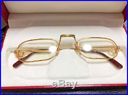 Cartier DEMI LUNE Reading Glassess Vintage Eyeglasses / Sunglasses santos laque