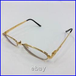 Cartier Eyeglasses Sunglasses Gold 140mm Vintage Japan 2408224