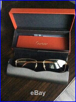 Cartier Eyeglasses Vintage W Set Case Used Very Great Cond. Not Prescribed Rare