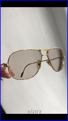 Cartier Glasses Vintage 1988 gold plated authentic 140