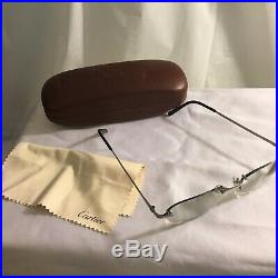 Cartier Glasses With Hard Case and Dust Cloth Made in France 3261487
