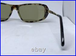 Cartier Gold Aspen Havana Sunglasses Glasses Eyeglasses Frame Vintage Buffs Wood