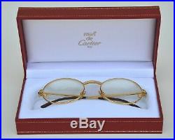Cartier Gold Eyeglasses, NOS, Authentic, Vintage, Exclusive Must de Cartier