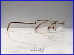 Cartier Half Rim Santos Gold Vintage Sunglasses Glasses Eyeglasses Frame
