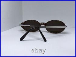 Cartier Havana Platinum Vintage Sunglasses Glasses Eyeglasses Frame Wood Oval