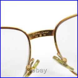 Cartier Logos Serie Limitee Trinity Eyeglasses Frame Eyewear Vintage 56/16-130