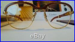 Cartier Malmaison Bubinga Vintage Sunglasses Lunettes Sonnenbrille Eyeglasses