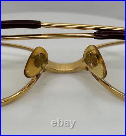 Cartier Must De Panthere 54mm Gold Plated Glasses Vintage