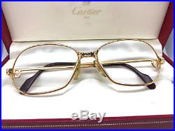 Cartier Panthere 1989 GOLD with BOX Vintage Eyeglasses / Sunglasses Louis santos