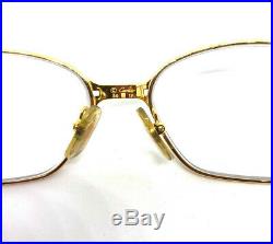 Cartier Panthere GOLD Vintage Eyeglasses / Sunglasses 56-17 135 Louis santos