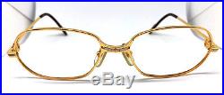 Cartier Panthere GOLD Vintage Eyeglasses / Sunglasses 56-17 Louis santos