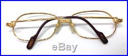 Cartier Panthere GOLD Vintage Eyeglasses / Sunglasses 56-17 Louis santos