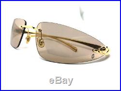 Cartier Panthere Rimless GOLD Vintage Eyeglasses / Sunglasses Louis santos