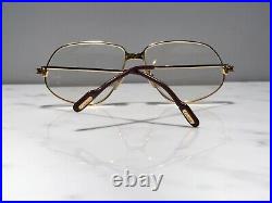 Cartier Panthere Vendome Decor Gold Vintage Sunglasses Glasses Eyeglasses Frame