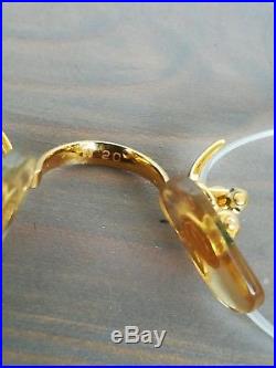 Cartier Paris 20 Rimless Gold Eyeglasses Frame Made In France