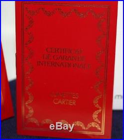 Cartier Paris Rimless Platinum SS Eye Glasses w. Original COA & Cases REF1981553