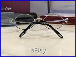 Cartier Platinum Spider Vintage Sunglasses Glasses Frame Metal Wire Brushed
