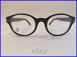 Cartier Premiere Luxury Black Eyeglasses 47-19 Hand Made in France Very Rare