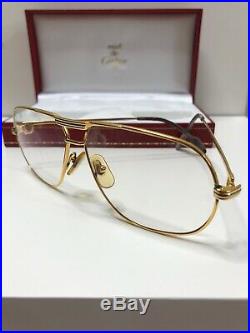 Cartier Rare Frames With Lenses Paris France 140 Gold Vintage Eyeglasses 59-12