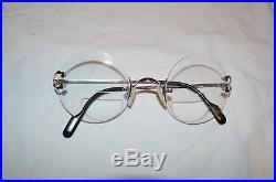 Cartier Rimless Circular Eyeglasses VINTAGE RARE 135 1635067 MADE IN FRANCE RX