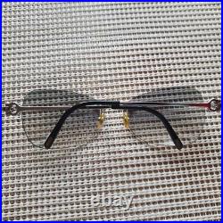 Cartier Rimless Frame C decor Sunglasses 100% Authentic MADE in FRANCE