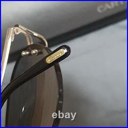 Cartier Rimless Frame C decor Sunglasses MADE in FRANCE Platinum Finish/ top. 7