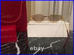 Cartier Rivoli Cat Eye Sunglasses Orig Cartier Lenses 100% Authentic