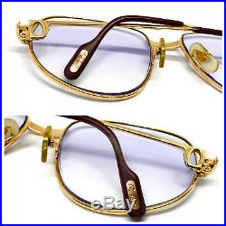 Cartier Romance Louis Vintage! Eyeglasses / Sunglasses Panthere Santos Gold