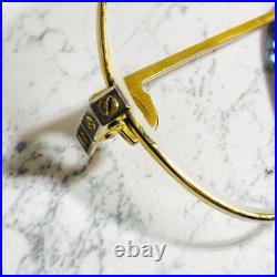 Cartier Santos Vintage Eyeglasses 061881 59? 16 Gold Plated Frame