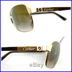 Cartier Santos With Case & BOX Vintage! Eyeglasses / Sunglasses Gold Dumont