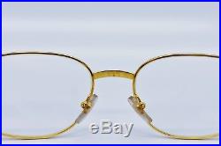 Cartier Segur T8100.330 Eyeglasses Rimmed Edition Gold Plated