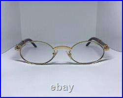 Cartier Sicier Gold Vintage Sunglasses Glasses Eyeglasses Frame