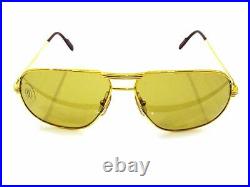 Cartier Sunglasses Eyeglasses 59/14 135 Vintage Men Aviator Excellent M1170