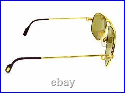 Cartier Sunglasses Eyeglasses 59/14 135 Vintage Men Aviator Excellent M1170