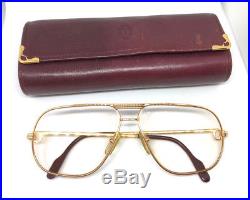 Cartier Tank 1988 59-12 With Case Vintage! Eyeglasses / Sunglasses Louis santos