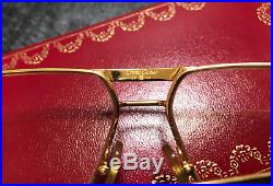 Cartier Tank 1988 Vintage Eyeglasses / Sunglasses Louis Trinity 59-14 with Case
