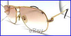 Cartier Tank 62-12 Gold Vintage Eyeglasses / Sunglasses Vendome Santos Trinity