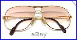 Cartier Tank 62-12 Gold Vintage Eyeglasses / Sunglasses Vendome Santos Trinity