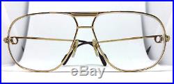 Cartier Tank Vintage Eyeglasses / Sunglasses Trinity 62-12 Gold