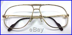 Cartier Tank Vintage Eyeglasses / Sunglasses Trinity 62-12 Gold