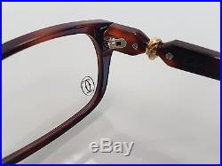 Cartier Trinity Luxury Tortoise Eyeglasses 55-15 Hand Made in France Very Rare